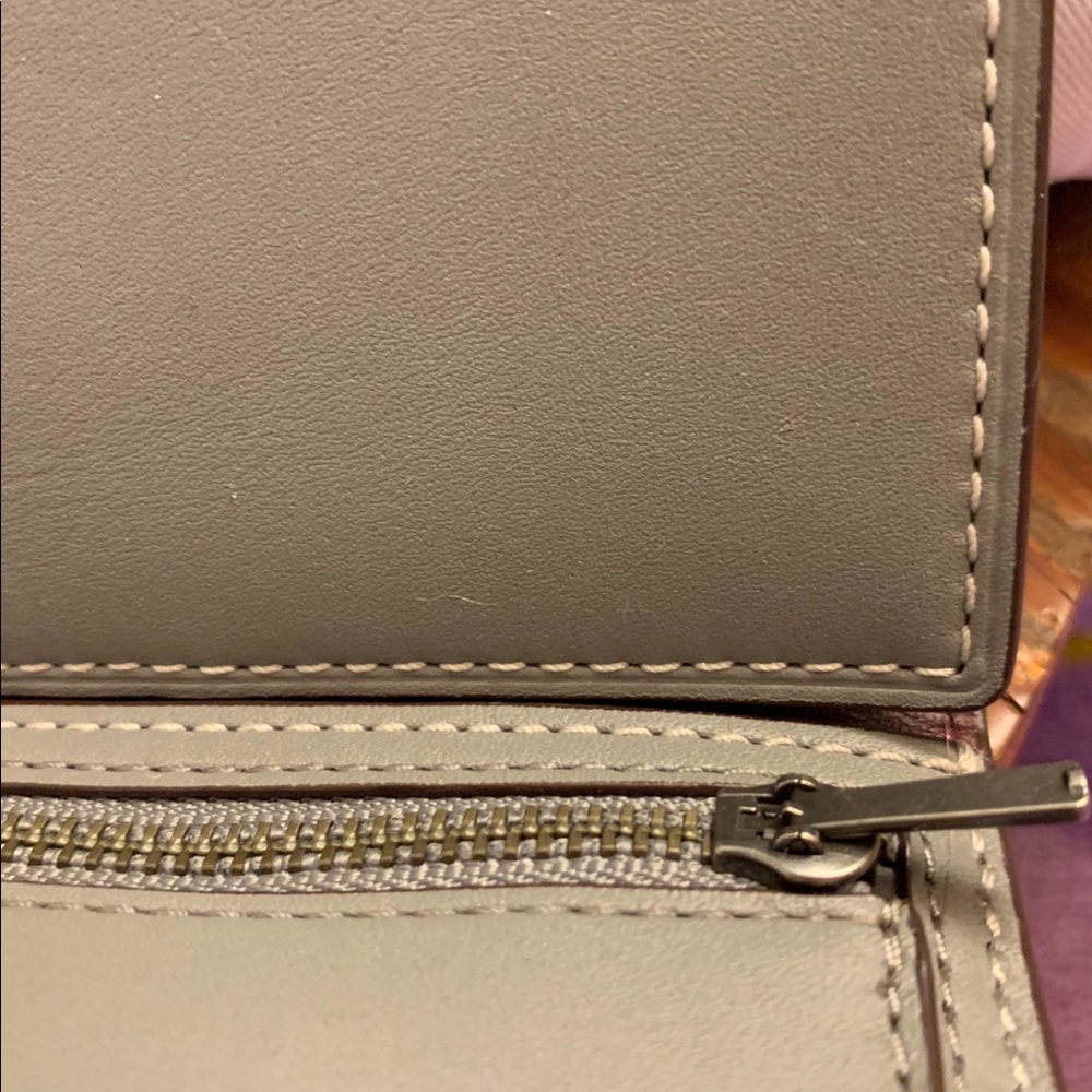 Coach 1941 Heather Gray Trifold Slim Wallet NWT - Picture 7 of 8